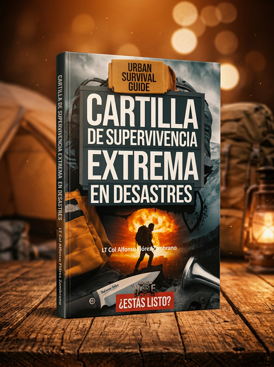 Portada de la Cartilla de Supervivencia Extrema en Desastres