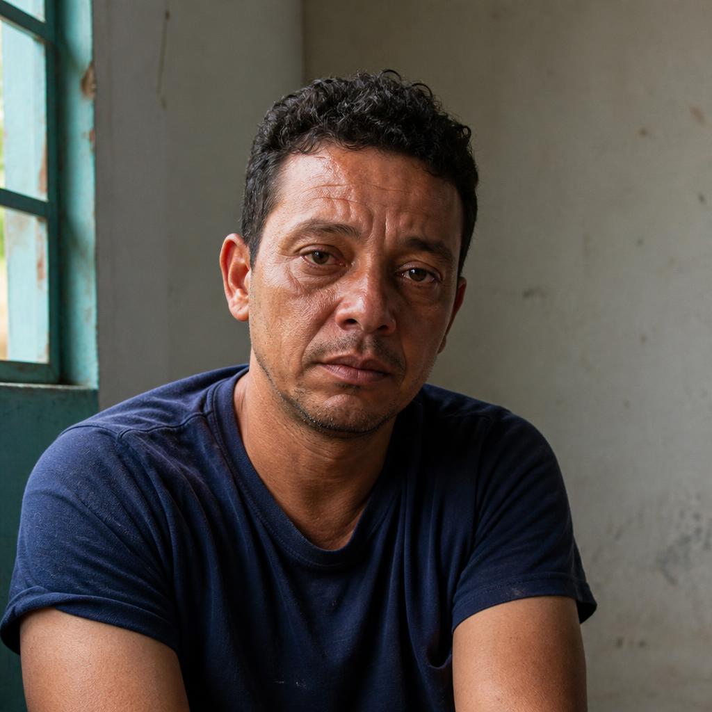 Persona con la mirada perdida tras una situación de estrés postraumático